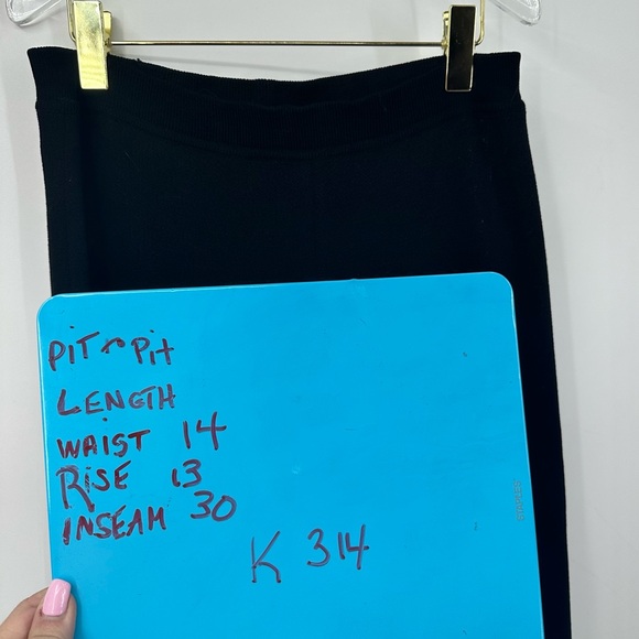 VTG Escada Wool Black Dress Pants Straight Leg Loose Fit Womens 38 | K314 - Picture 7 of 7